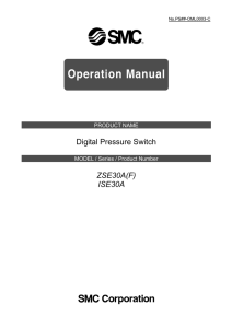 Digital Pressure Switch ZSE30A(F) ISE30A