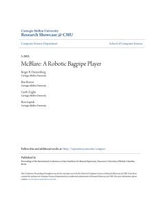 McBlare: A Robotic Bagpipe Player