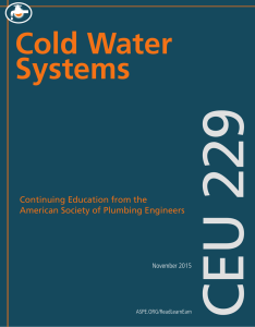 Cold Water Systems
