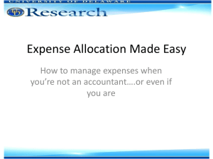 Expense Allocation Made Easy