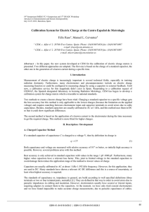 Calibration System for Electric Charge at the Centro Español de