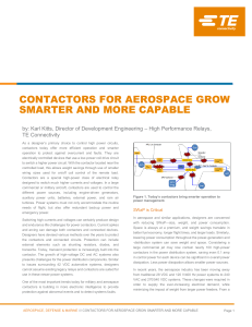 contactors for aerospace grow smarter and more