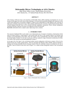 Deformable Mirror Technologies at AOA Xinetics