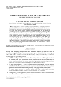 COMPREHENSIVE CONTROL SCHEME FOR AN INVERTER