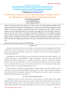 Performance Analysis of VSC Based Dynamic Voltage