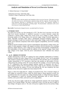 Analysis and Simulation of Seven Level Inverter System