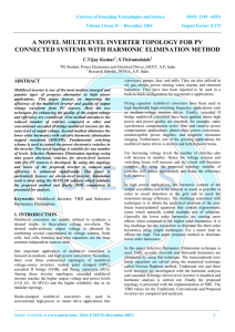 a novel multilevel inverter topology for pv connected systems with