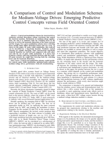 A Comparison of Control and Modulation Schemes