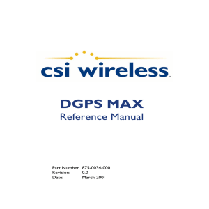 DGPS MAX - Saderet