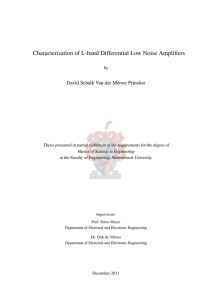 Noise Characterization of Differential Circuits