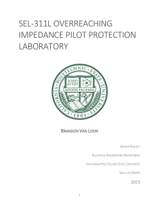 sel-311l overreaching impedance pilot protection laboratory