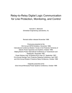 Relay-to-Relay Digital Logic Communication for Line