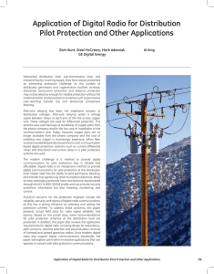 Application of Digital Radio for Distribution Pilot Protection