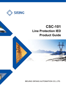 CSC-101 line protectin IED product guide_V1.10