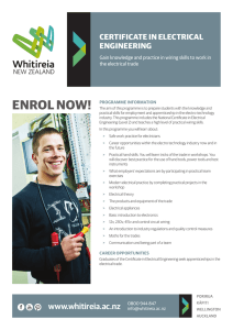 Certificate in Electrical Engineering
