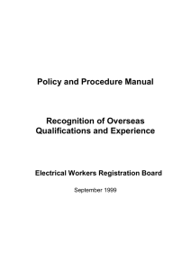 overseas policy and procedures manual