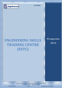 Anglo American Platinum – Engineering Skills Training Centre (ESTC)