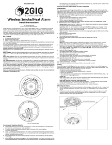 2GIG Smoke/Heat Alarm - SmartHome