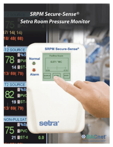 SRPM Secure-Sense Setra Room Pressure