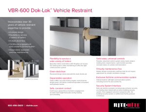VBR-600 Dok-Lok® Vehicle Restraint - Rite-Hite