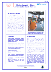 Model SenseAir ® Alarm