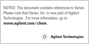 NOTICE: This document contains references to Varian. Please note