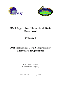 OMI Algorithm Theoretical Basis Document Volume I