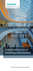 Communication in building automation - Center