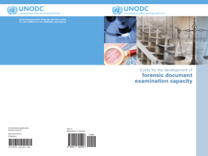Guide for the development of forensic document examination capacity