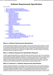 Software Requirements Specification