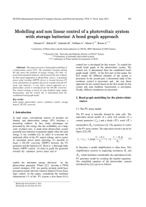 Modelling and non linear control of a photovoltaic system with