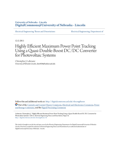 Highly Efficient Maximum Power Point Tracking