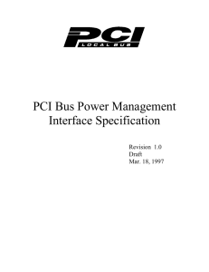 PCI Bus Power Management Interface Specification