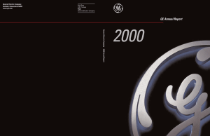GE Annual Report for 2000