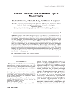 Baseline conditions and subtractive logic in neuroimaging