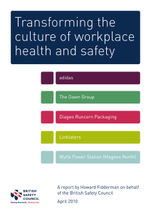 Transforming the culture of workplace health and safety