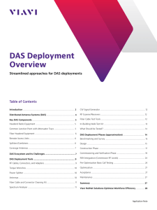 DAS Deployment Overview