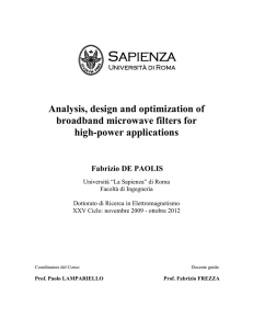 Analysis, design and optimization of broadband - Padis