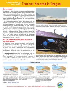 Tsunami Hazards in Oregon - Oregon Department of Geology and