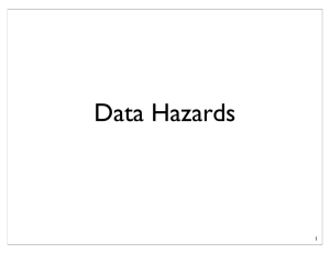 Data Hazards