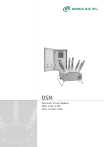 Automatic Circuit Recloser 15kV, 16kA, 630A 27kV, 12.5kA