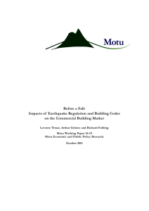 Impacts of Earthquake Regulation and Building Codes on the