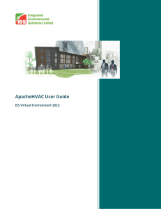 ApacheHVAC User Guide - Integrated Environmental Solutions