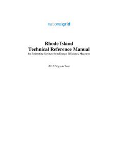 Rhode Island Technical Reference Manual