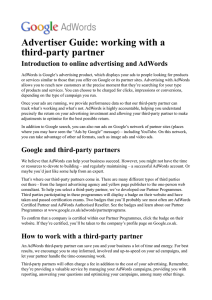 working with a third-party partner