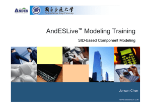 AndESLive modeling training