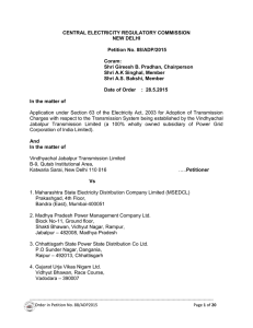 Application under Section 63 of the Electricity Act, 2003 for Adoption