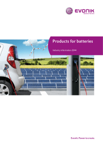 Industry Information 2244: Products for batteries