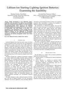 Lithium-ion Starting-Lighting-Ignition Batteries: Examining the