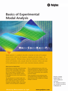 Basics of Experimental Modal Analysis